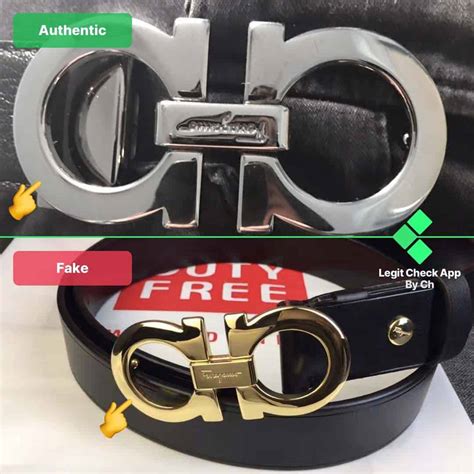 ferragamo belt real vs fake